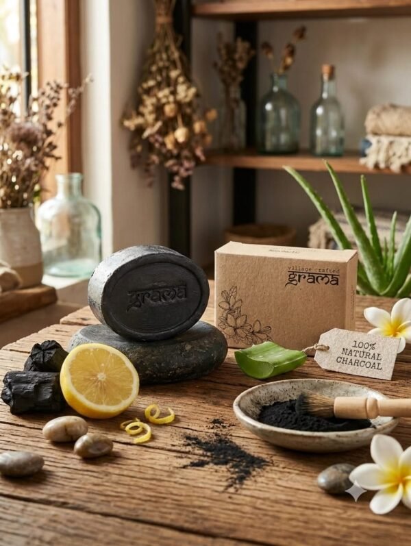 Grama Charcoal Handcrafted Soap
