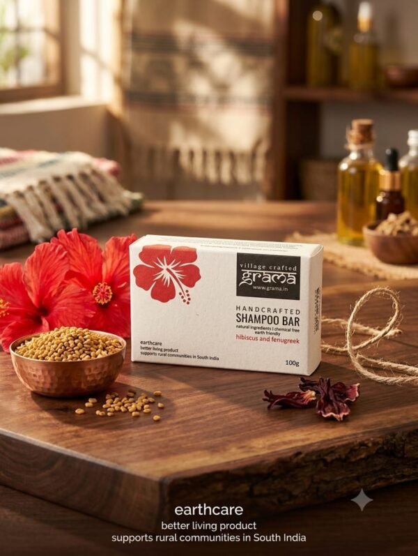 Grama Shampoo Bar, Hibiscus And Fenugreek