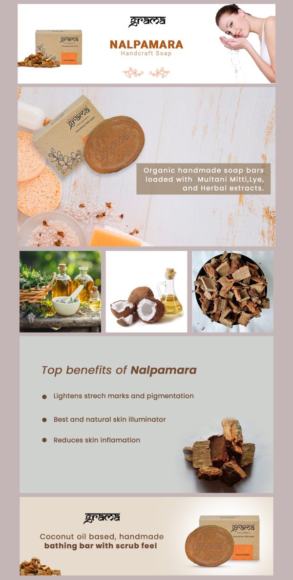 Grama Nalpamara Handcrafted Soap - Image 2