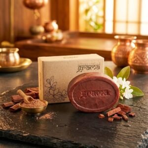 Grama Red Sandal Handcrafted Soap