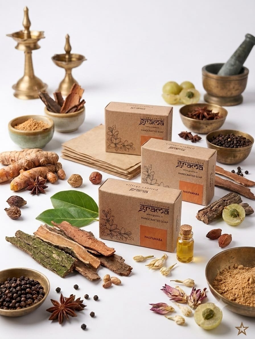 Grama Nalpamara Handcrafted Soap - Image 3