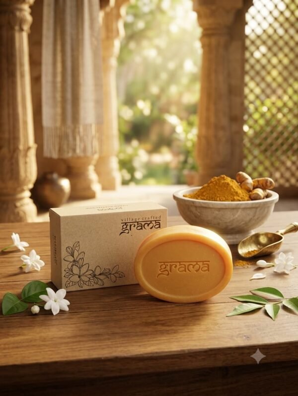 Grama Kasturi Manjal Handcrafted soap